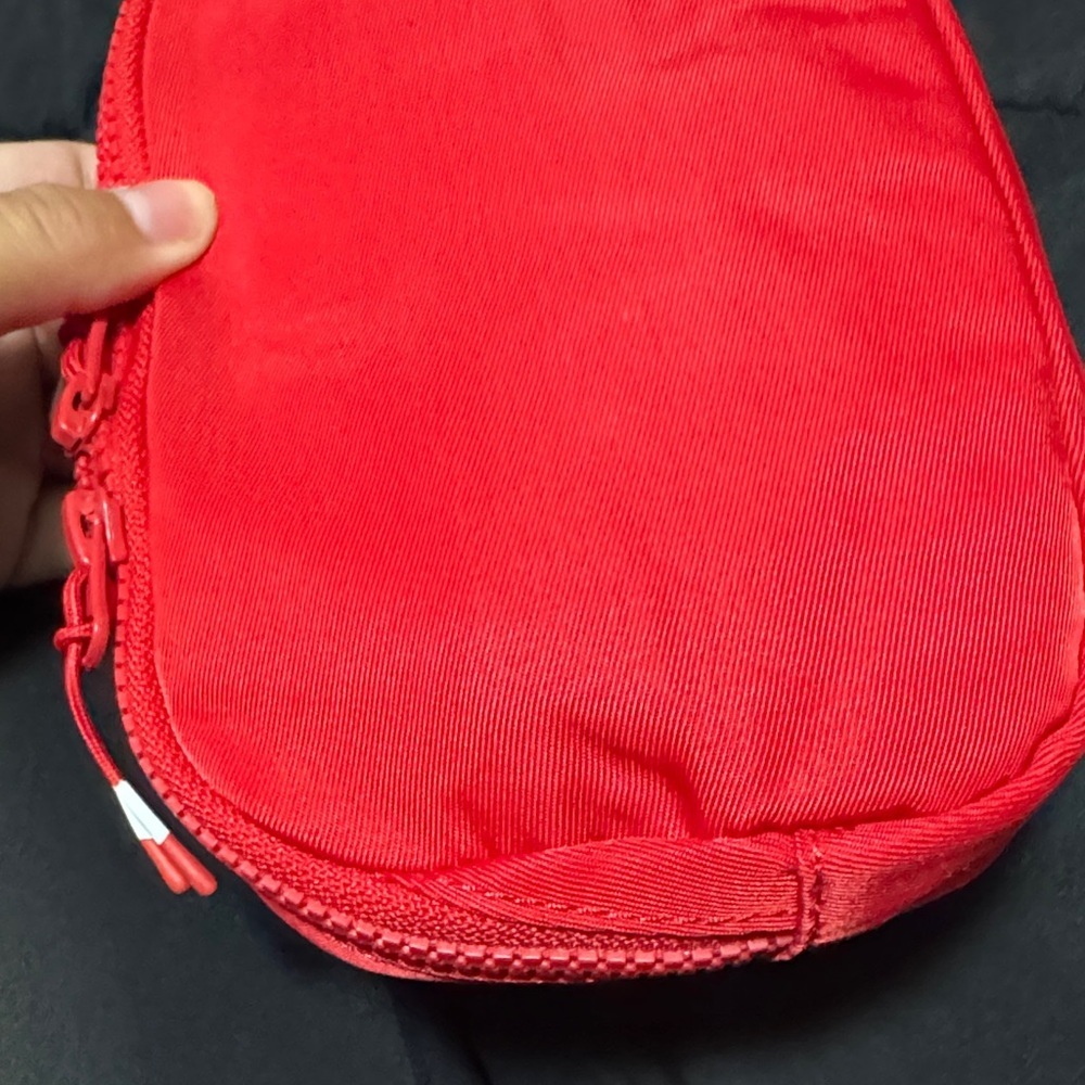 Fabletics Red Zip Travel Pouch Bag | New With Tags - Picture 11 of 13